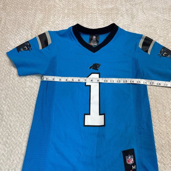 NFL Carolina Panthers Cam Newton #1 Football Youth Jersey Size Medium - Picture 4 of 9